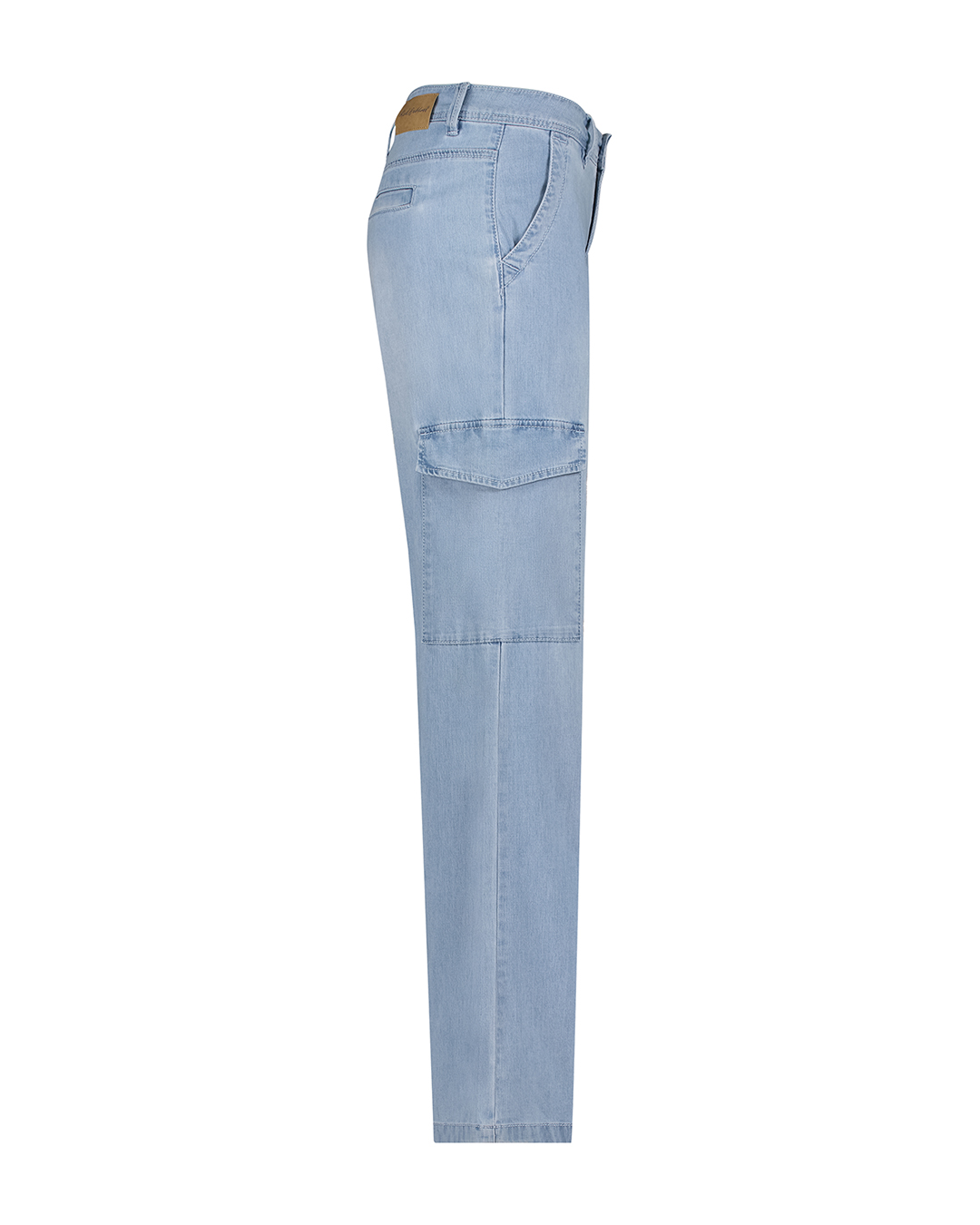 Red Button Colette Wide Leg Denim Jean with Panel Hem Denim